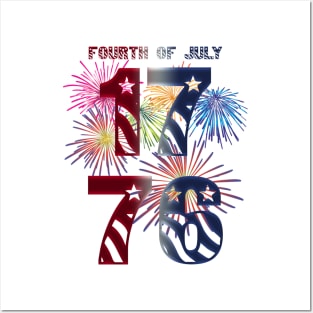 1776 Fourth Of July Independence Day Posters and Art